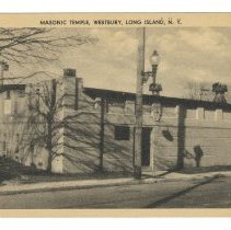Westbury Masonic Temple Postcard