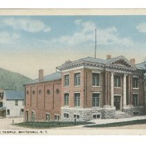 Whitehall Masonic Temple Postcard