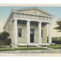 White Plains Masonic Temple Postcard
