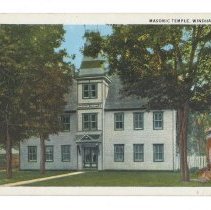 Whitehall Masonic Temple Postcard