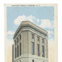 Yonkers Masonic Temple Postcard