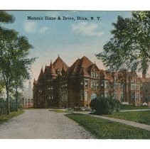 Utica Masonic Home Postcard