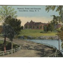 Utica Masonic Home Postcard