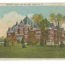 Utica Masonic Home Postcard