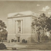 Architectural Rendering of the Masonic Temple in Schenectady