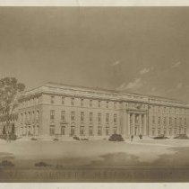 Architectural Rendering of Masonic Soldiers and Sailors Memorial Hospital