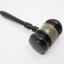 Commemorative Gavel of the Laying of the Cornerstone of Soldiers and Sailors Memorial Hospital