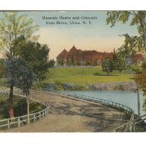 Utica Masonic Home Postcard