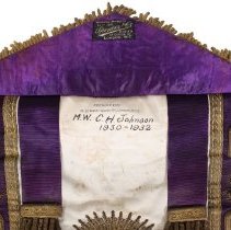 Charles H. Johnson's Grand Master Apron