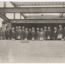 Watkins Masonic Temple Cornerstone