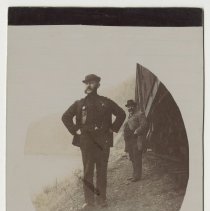 Two Mecca Shriners overlooking James River