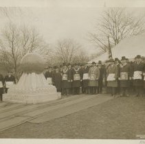 The unveiling of Kane Lodge Memorial in Kensico Cemetery
