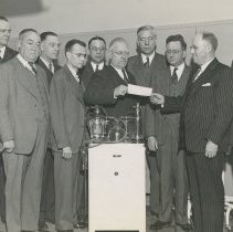 Sutherland Lodge No. 826 Presenting Donation to DeGraff Memorial Hospital