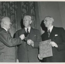 Presenting Distinguished Achievement Award medal to General George C. Marshall