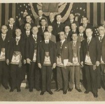 MW John A. Dutton with District Deputy Grand Masters of 1928