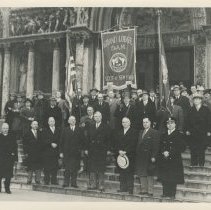 MW Charles W. Froessel and the Grand Lodge of New York officers