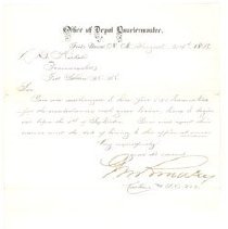 Document-Military Orders dated 8.21.1869