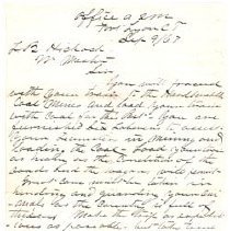 Document-Military Orders dated 9.09.1867 from Fort Lyon, Colorado Territory