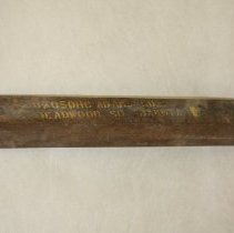 Angle Iron with Adams Company label
