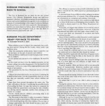 City of Burbank Public Information Bulletin August 1976