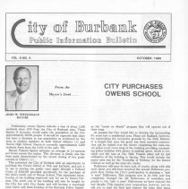 City of Burbank Public Information Bulletin October 1980