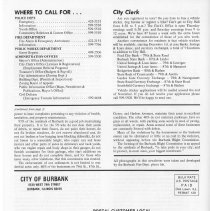 City of Butbank Public Information Bulletin Fall 1983