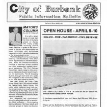 City of Burbank Public Information Bulletin Special Open House Issue 1988