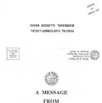 A Message From Mayor Harry J. Klein