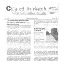 City of Burbank Public Information Bulletin October 1981