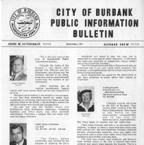 City of Burbank Public Information Bulletin September 1971