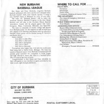City of Burbank Public Information Bulletin Summer 1983