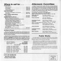 City of Burbank Public Information Bulletin August 1, 1990.