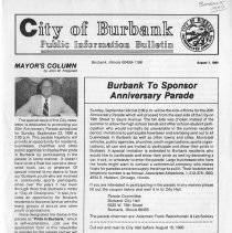 City of Burbank Public Information Bulletin August 1, 1990.