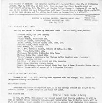 Meeting Minutes, November 20, 1975