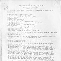 Meeting Minutes, January 15 1976