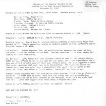 Meeting Minutes,  November 17, 1977