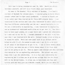 Tim Brunker Oral History Transcript