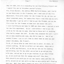 Clara Barnett Oral History Transcript