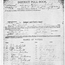 Voter List April 15, 1911