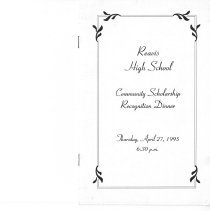 Reavis High School Community Scholarship Recgnition Dinner April 27, 1995.