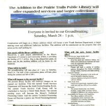 Groundbreaking Announcement 2001