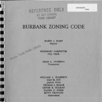 Burbank Zoning Code, March 27, 1996