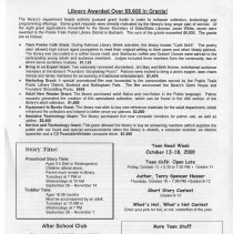 Prairie Trails Public Library District Newsletter Autumn 2000
