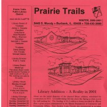 Prairie Trails Public Library Newsletter Winter 2000 - 2001