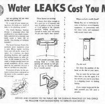 Water Leaks Cost You Money