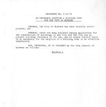 Burbank Building Code, 1970