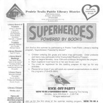 Prairie Trails Public Library Newsletter Summer 2005