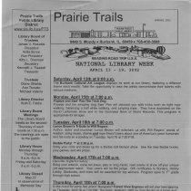 Prairie Trails Public Library Newsletter- Spring 2002