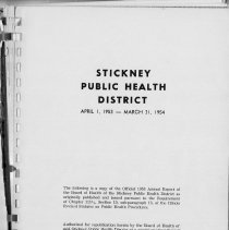 Stickney Township's Annual Reports: 1-9-1953