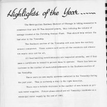 Stickney Township Health District Annual Report- April 1st 1958 to March 31